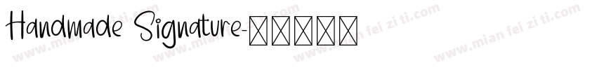 Handmade Signature字体转换